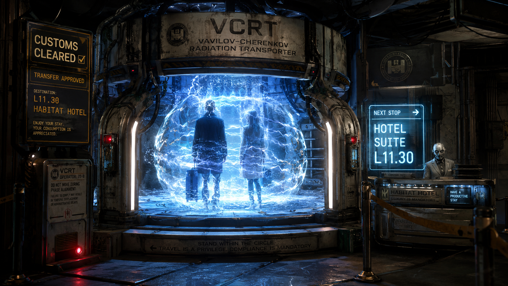 Vavilov Cherenkov radiation transporter